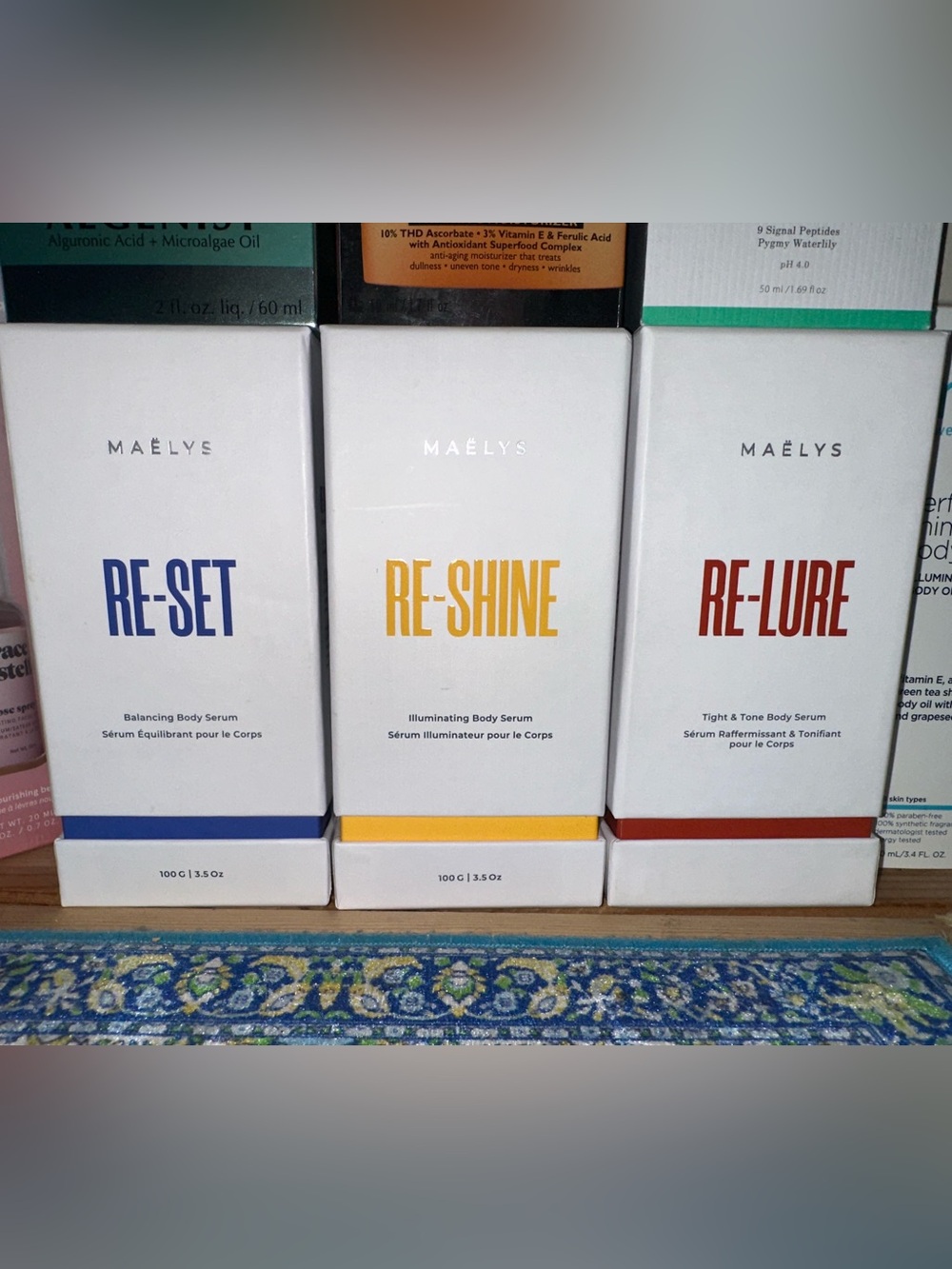 MAËLYS RE-SHINE, RE-SET, RE-LURE Trio set BNIB